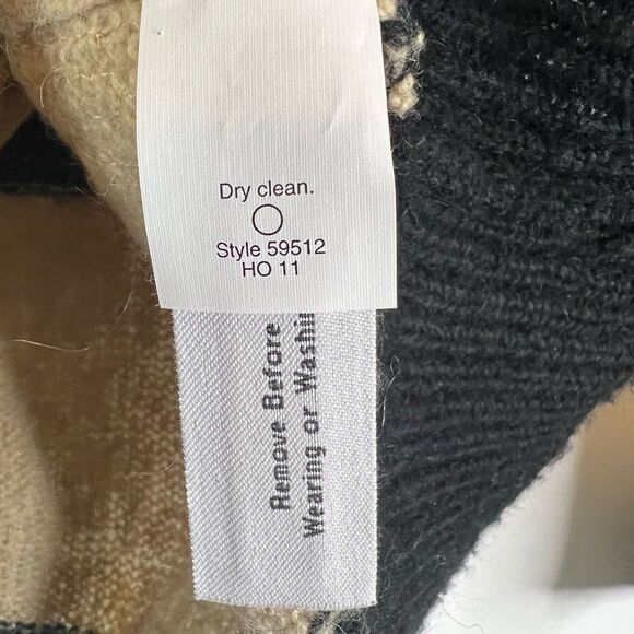 **** J. Crew Wynter Black and Gold Sequin Striped Sweater (G) *** - Picture 8 of 8